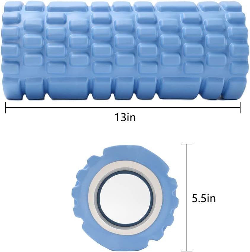 Foam Roller Yoga Column Muscle Rollers for Physical Therapy, Yoga, Home Gym Exercise 33 X 14 Cm Blue