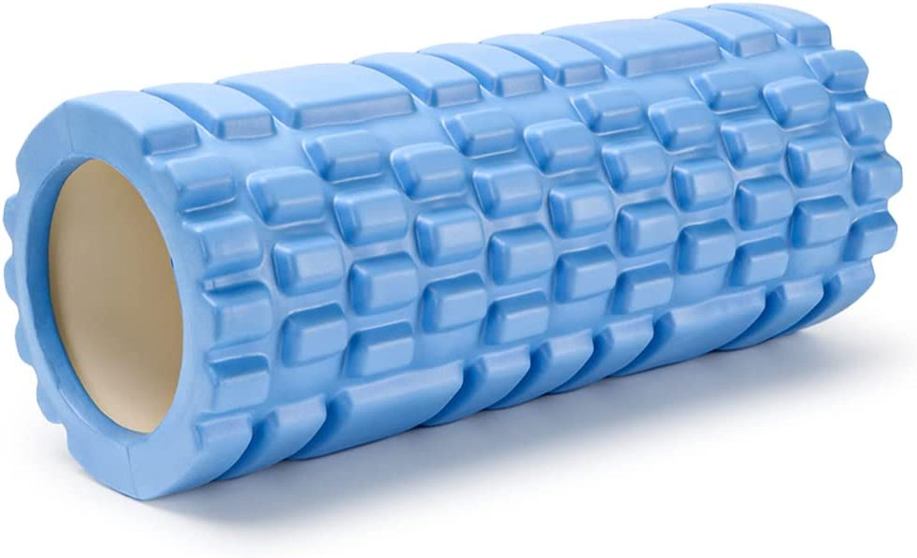 Foam Roller Yoga Column Muscle Rollers for Physical Therapy, Yoga, Home Gym Exercise 33 X 14 Cm Blue