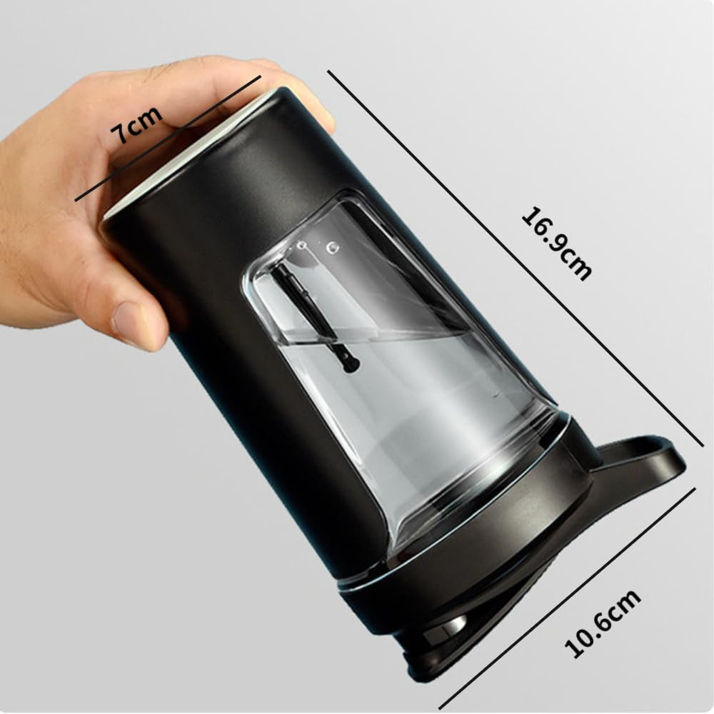 Electric Protein Shaker Bottle-Usb-C Rechargeable Protein Shake Mixer Cup-450Ml Portable Bottle Shaker for Protein Shakes and Coffee (Black)